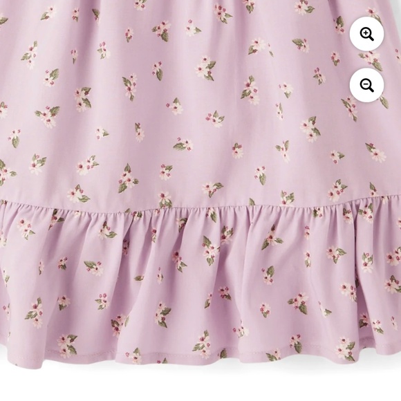 The Children’s Place Girls Lilac Floral Dress Size XL (14) NWT - Picture 4 of 6